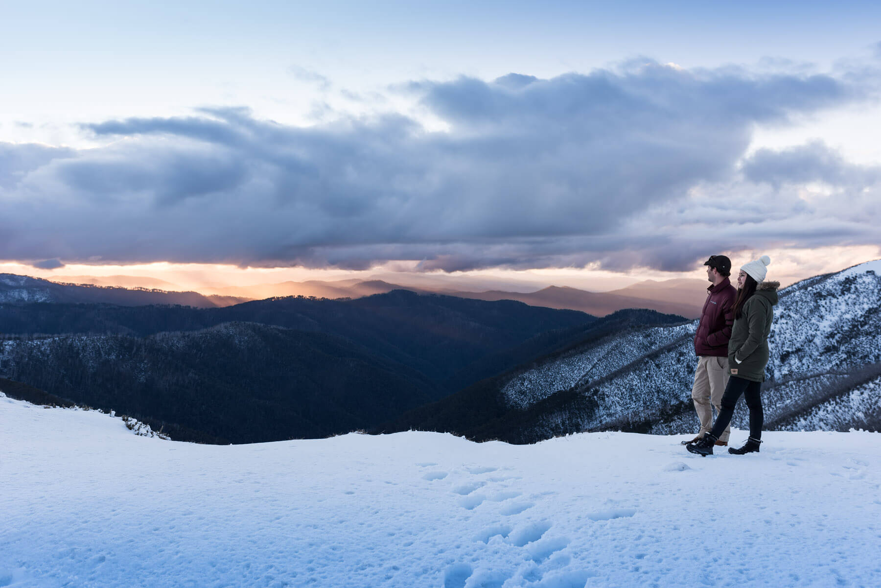 Snowy views across Mt Hotham